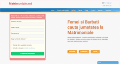 Desktop Screenshot of matrimoniale.md